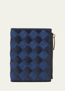 Small Bifold Denim Wallet