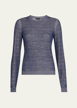 Shiny Viscose Knit Top