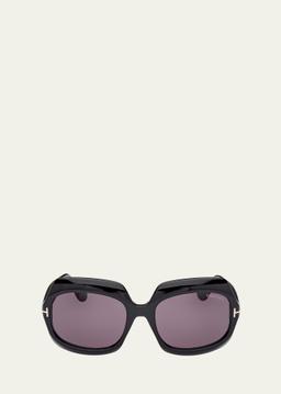 Ren Acetate Round Sunglasses