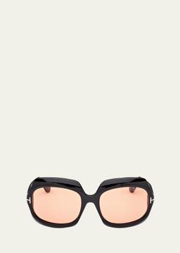 Ren Acetate Square Sunglasses