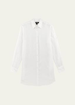 Linen Mini Shirtdress