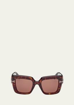 Esme Tortoise Acetate Square Sunglasses