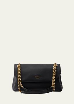 Soft Grain Leather Shoulder Bag