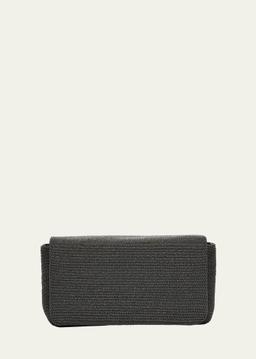 Allover Monili Convertible Clutch Bag