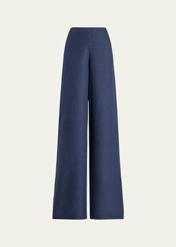 Daria Linen Wide-Leg Pants