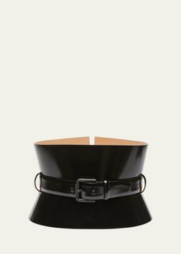 Bustier Patent Leather Belt