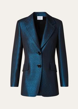 Metallic Night Sky Boyfriend Blazer