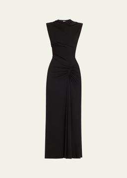 Acacia Sleeveless Gathered Midi Dress