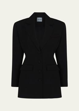 Contoured Mini Blazer Dress