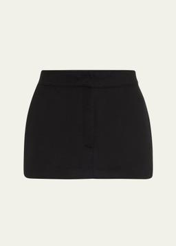 Cashmere-Wool Mini Skirt