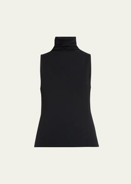 Sleeveless Turtleneck Top