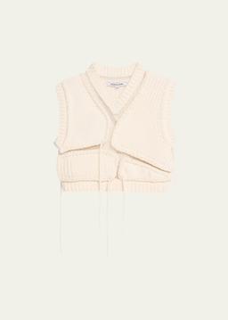 Tortoise Mesh Cropped Vest