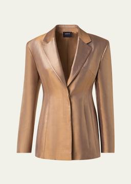 Walker Metallic Single-Breasted Jacket