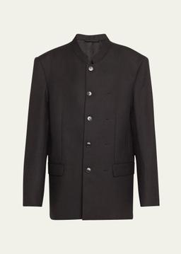 Pinched Mao Wool Jacket