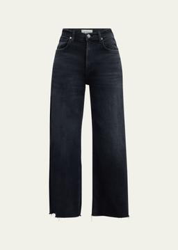 Lyra Wide-Leg Cropped Jeans