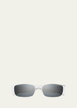 Rectangular Metal Sunglasses