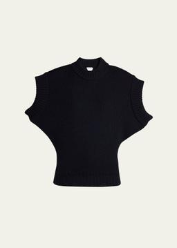 Short Sleeve Wool Sweater