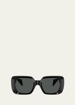 Medusa Rectangle Plastic Sunglasses