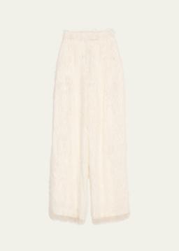Fringe Fil Coupe Wide Leg Pants
