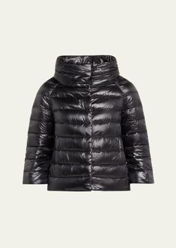 Iconico Piumino Sofia Water-Resistant Nylon Ultralight Puffer Jacket