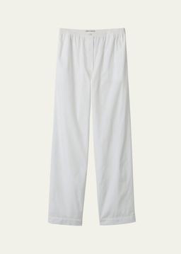 Straight Leg Poplin Pajama Pants