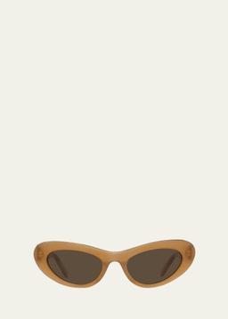LW40156UW Oval Sunglasses