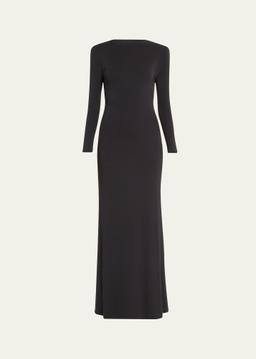 Clove Long Sleeve Viscose Gown