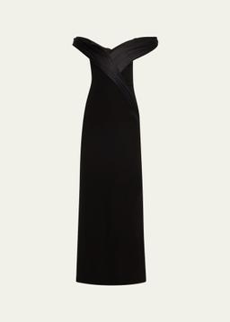 The Astral Sculpted Off-Shoulder Sweetheart Gown