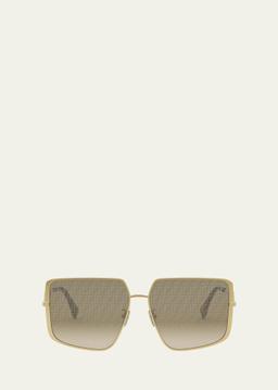 FF Square Metal & Nylon Sunglasses