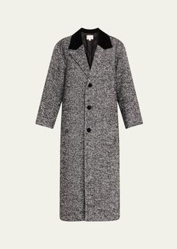 Long Herringbone Coat