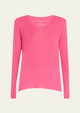 Machine Washable Cashmere V-Neck Pullover