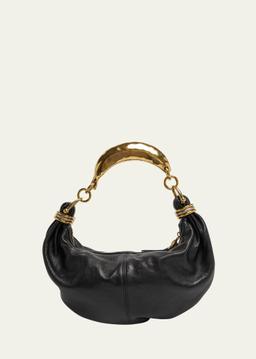 Bracelet Banana Shoulder Bag in Buffalo Leather