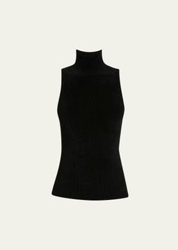 Mackenzie Sleeveless Chenille Turtleneck
