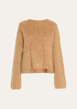 Boxy Alpaca Knit Sweater