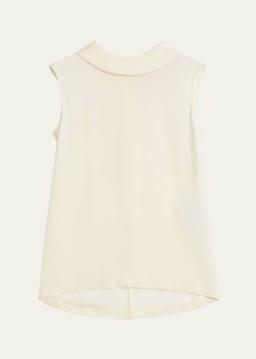 Rounded Funnel Neck Top