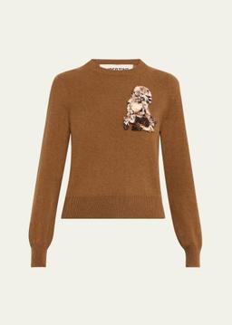 Westminster Embroidered Shrunken Cashmere Sweater