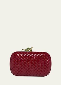 Apple Knot Patent Leather Clutch Bag