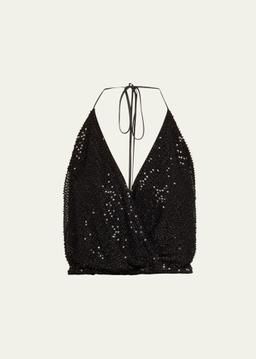 Sullivan Sequined Halter Top