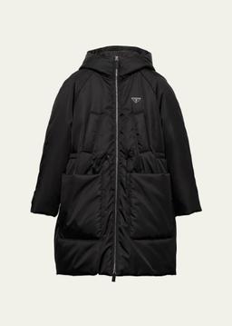 Re-Nylon Hooded Down Coat