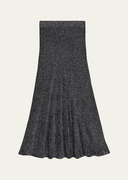 Sparkly Lurex Maxi Skirt