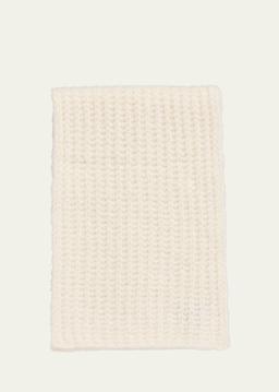Cashmere Blend Boucle Knitted Scarf