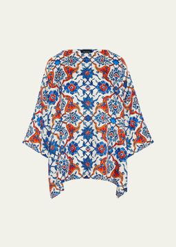 Three-Quarter Sleeve Scoop Neck Tunic (Mid Plus Length)