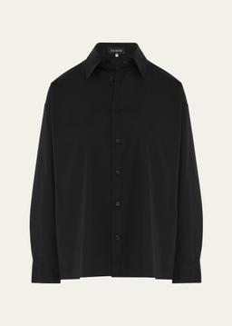 Slim Shirt with Collar (Regular Length)