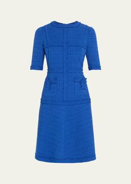 A-Line Tweed Dress