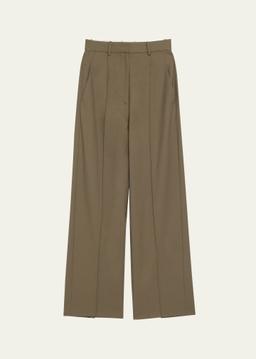 Antonella Wide-Leg Wool Twill Trousers
