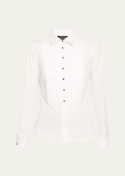 Pleated Bib Tuxedo Shirt