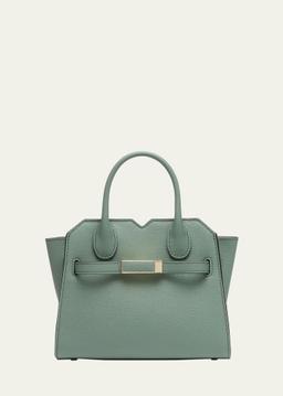 Milano Micro Leather Top-Handle Bag