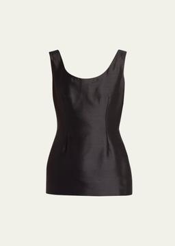 Emeric Hourglass Silk Top