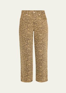 Billie Cropped Leopard Jeans