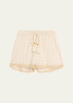 Mina Zig-Zag Knit Shorts